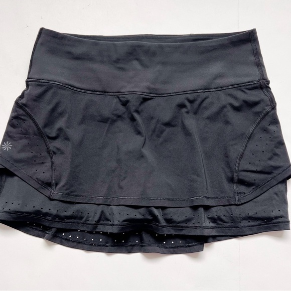 2/25 Athleta Stealth Trucool Skort Skirt Tennis Golf Pickleball Black Small - Picture 2 of 7